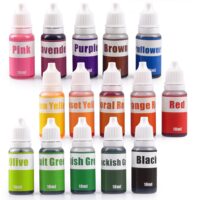 15 Colors Liquid Soap Dye Kit Food Grade Skin Safe (5.3 OZ),  Bath Bombs Soap Making